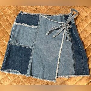 BDG Wrap Denim Skirt